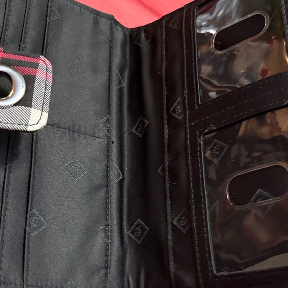 Vera Bradley Pink and Black Plaid Wallet - Picture 2 of 5